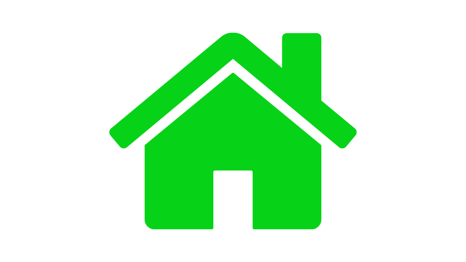 green logo of a house